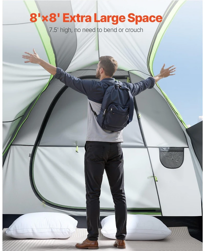 Mecale Ft Suv Tent for Camping 5-8 Person with Mesh Windows