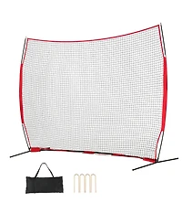 Mecale 12x9 Feet Barricade Backstop Net for Baseball Softball with Carry Bag
