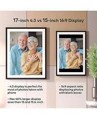 Cozyla 17" Hd Wi-Fi Touchscreen Digital Picture Frame