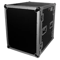 ProX T-14RSS 14U Ata Deluxe Flight Road Case with 4" Casters for Amplifier Rack Mount Module, 19" Rail Depth