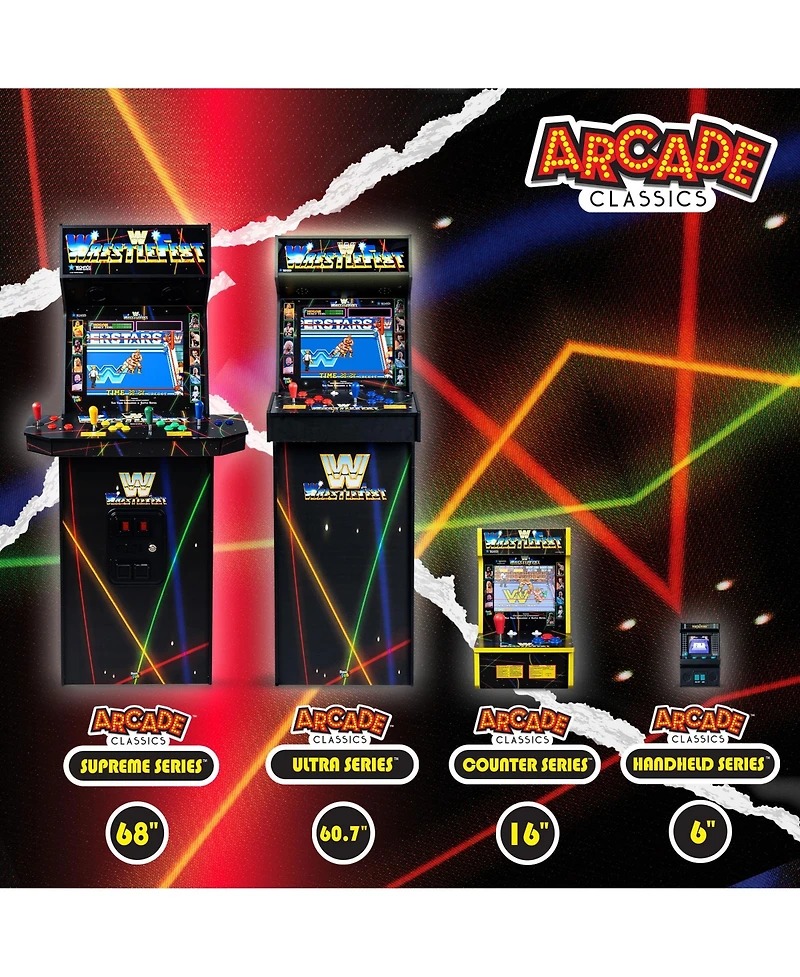 Arcade Classics Wwe Ultra Series Arcade, Home Electronic Game with 17" Screen