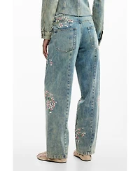 Desigual Women's Floral jeans