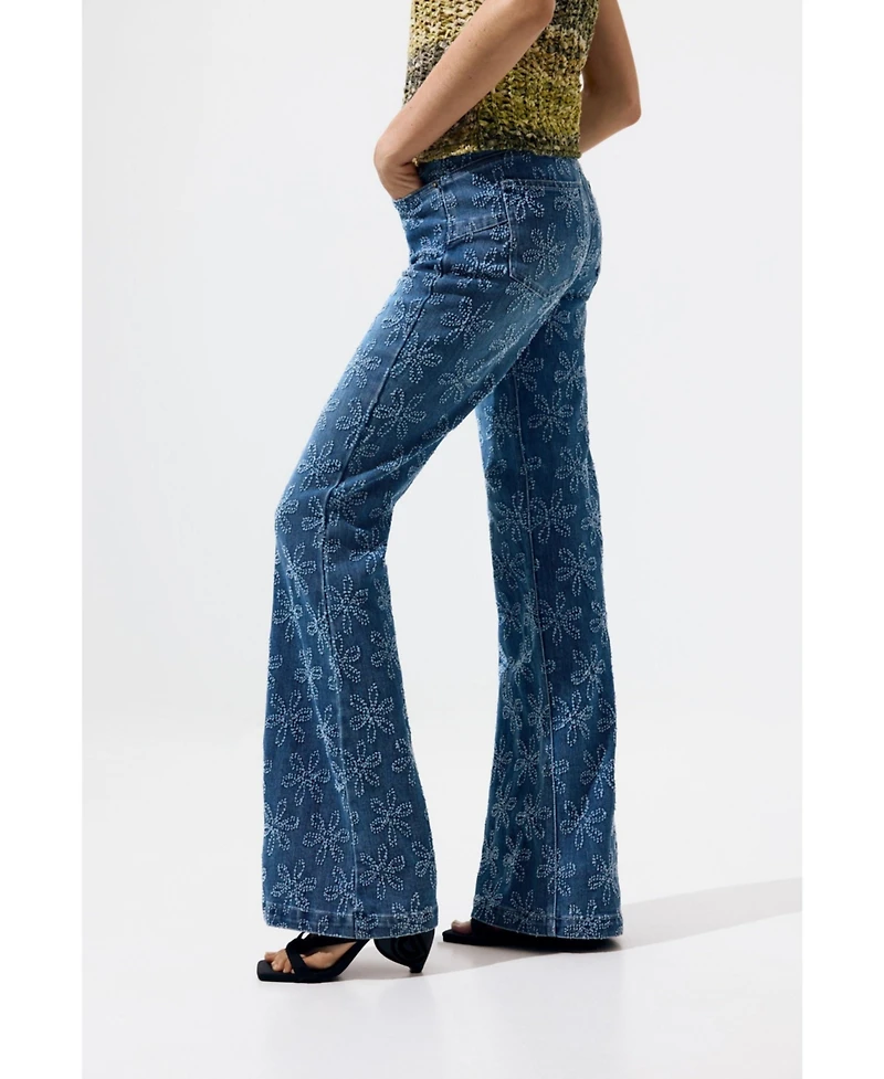 Desigual Women's Flared denim trousers