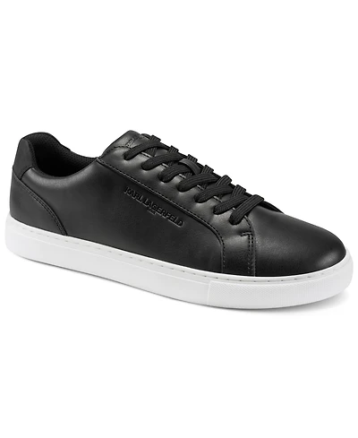 Karl Lagerfeld Paris Men's Avenix Low Profile Embossed Logo Sneakers