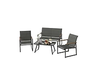 Boyel Living 4-Piece Outdoor Conversation Patio Furniture Set