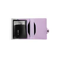 Conceal Plus Rfid Pop Up Wallet for Women - Slim Minimalist Credit Card Holder (4-6 Capacity) Aluminum Metal Case