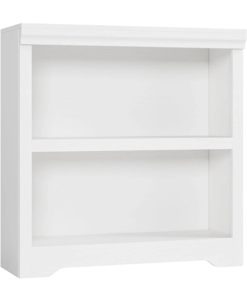 gaomon 2-Tier Farmhouse Bookshelf, 31.5" Tall Open Bookcase with Adjustable Shelves, 31.5" Wide Storage for Home Office Living Room Bedroom
