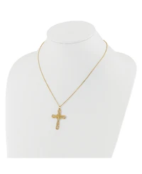 Macy's Cross Pendant Necklace in 24k Yellow Gold