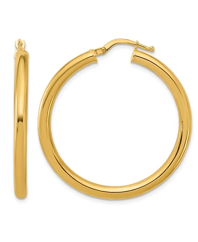 Macy's Round Hoop Earrings in 18k Yellow Gold