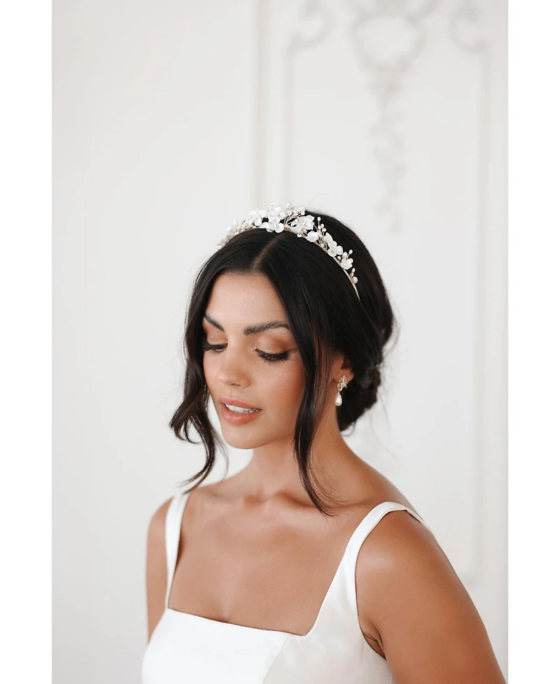 Untamed Petals Josephine Crystal Tiara