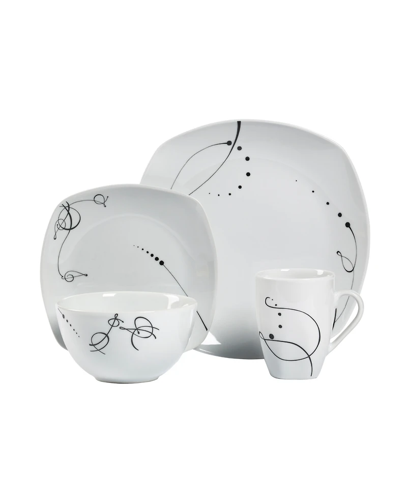 Tabletops Unlimited 16-Pc. Pescara Dinnerware Set