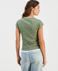 Grayson Threads, The Label Juniors' Bambi Short-Sleeve Layered-Look Top