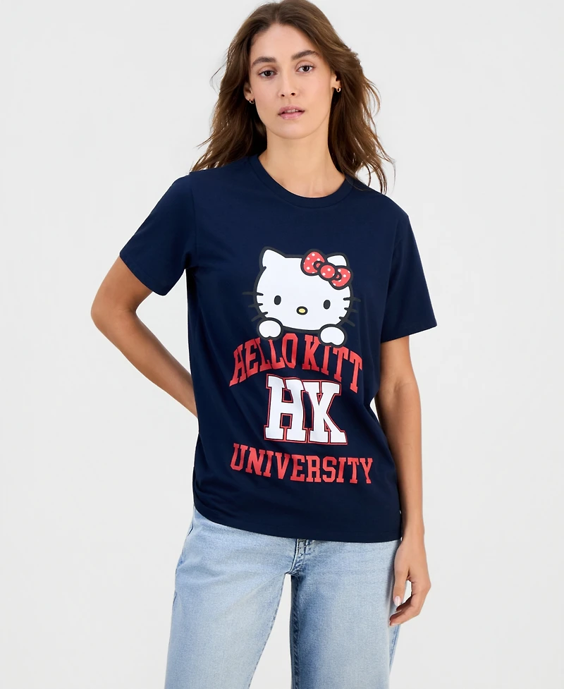 Grayson Threads, The Label Juniors' Hello Kitty University Short-Sleeve T-Shirt