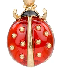 Patricia Nash Gold-Tone Ladybug Wire Drop Earrings