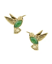Patricia Nash Stone Hummingbird Post Stud Earrings