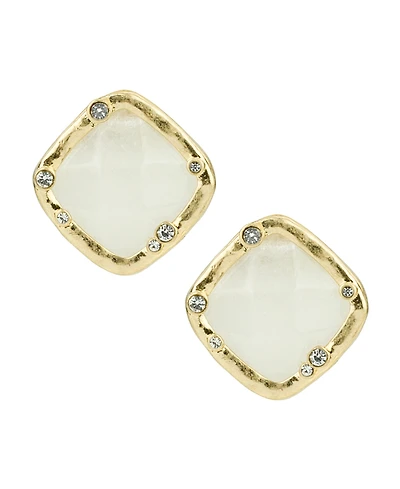 Patricia Nash Semi-Precious Stone Button Post Earrings