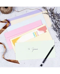 Gnuadz Business Envelopes Pastel Colors 120-pack