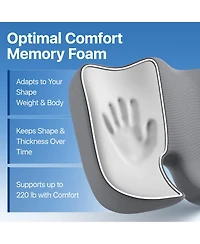 Gnuadz Seat Cushion Memory Foam Office Chair Pad Long Sitting