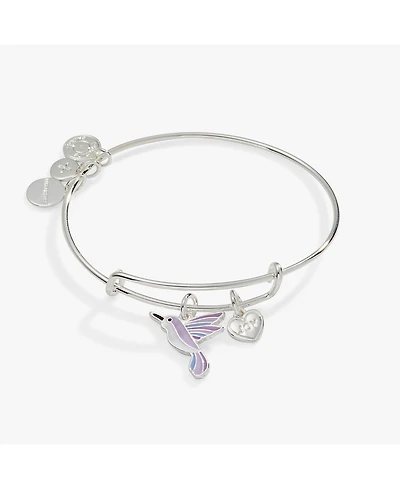 Alex and Ani Joy Hummingbird Duo Charm Bangle Bracelet