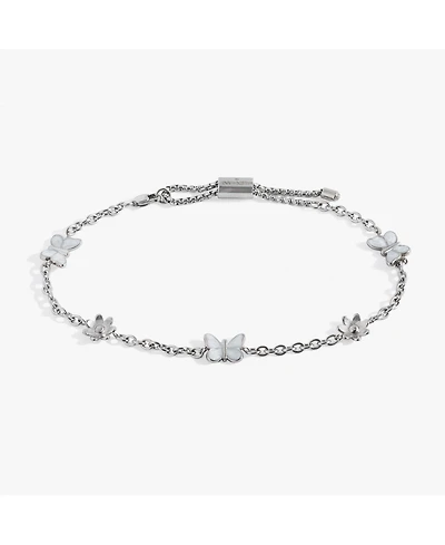 Alex and Ani Butterfly and Flower Anklet