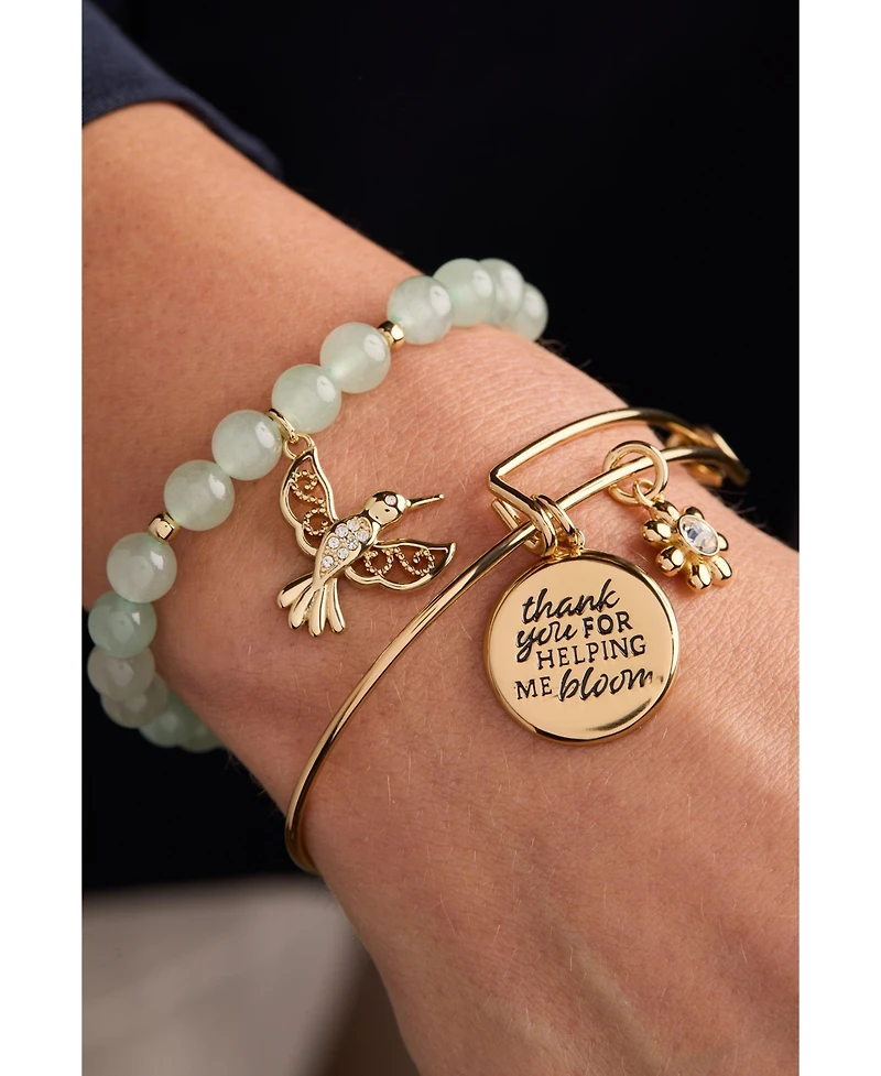 Alex and Ani Thank You For Helping Me Bloom' Charm Bangle