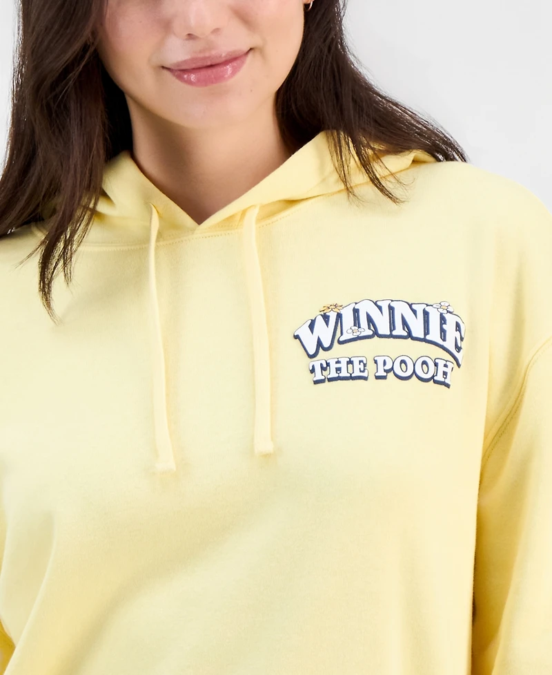 Disney Juniors' Pooh Screenprint Long-Sleeve Hoodie