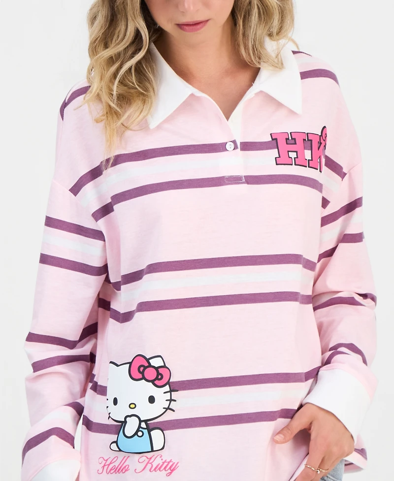 Sanrio Juniors' Hello Kitty Graphic Rugby Shirt