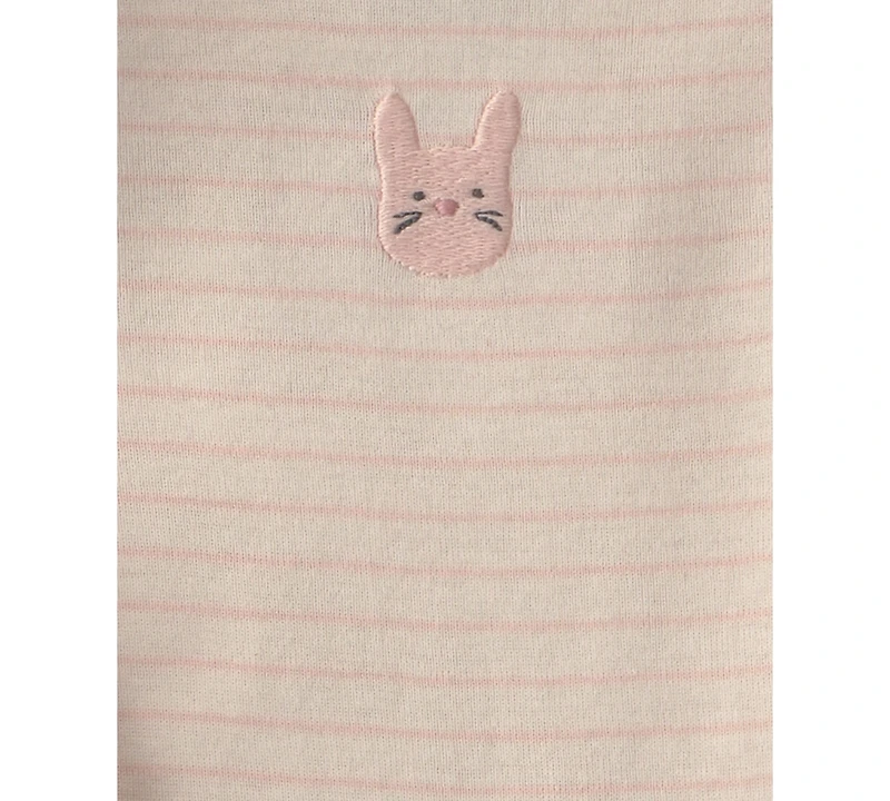Carter's Baby Girls' Bunny Cardigan, Bodysuit and Pants, 3-Piece Set