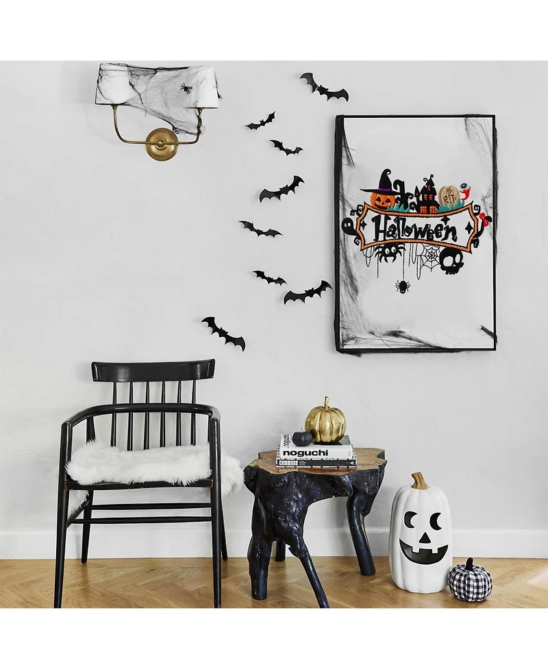 Gnuadz 3 Sets Embroidery Kit Gothic Cross Pumpkin Pattern Diy Gift