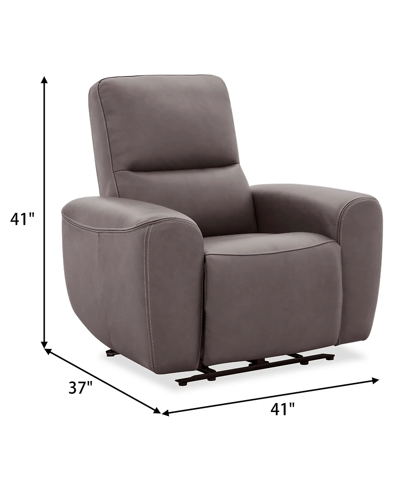 Symond 41" Leather Power Reclining Chair