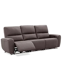 Symond 3-Piece Leather 3 Power Motion Sofa