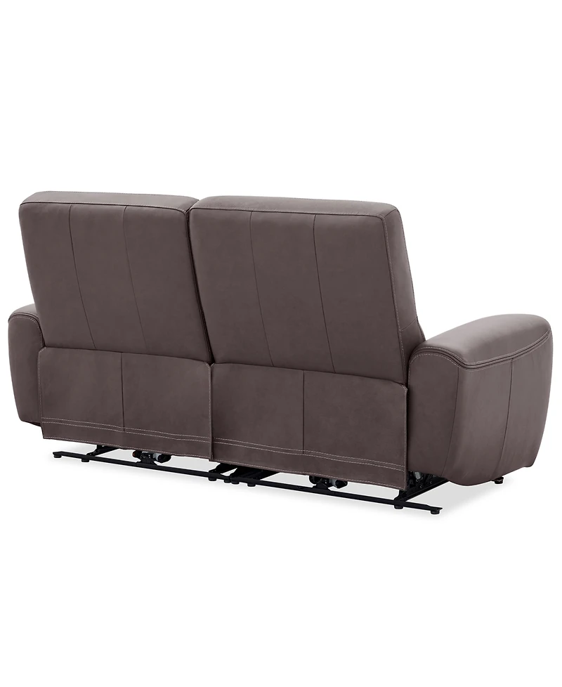 Symond 2-Piece Leather 2 Power Motion Sofa