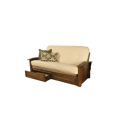 Kodiak Washington Convertible Futon Sofa Bed with Storage Drawer