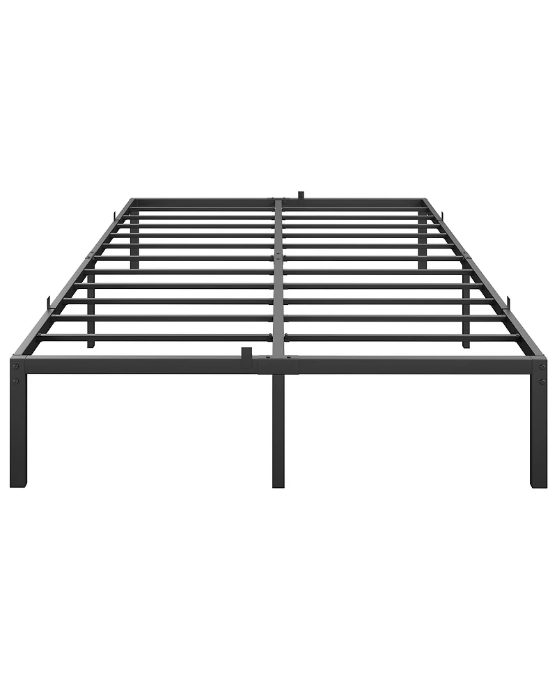 homfan 14Inch Heavy Duty Metal Platform Bed Frame - Sturdy Low Profile Mattress Foundation