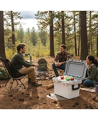 Gouun 53-Quart Ultra-Light Injection Molded Hard Ice Chest, Heavy-Duty Portable Cooler for Camping