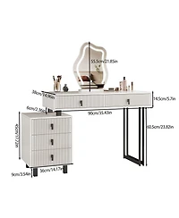 Rainsken Modern Vanity with Cloud Led Mirror