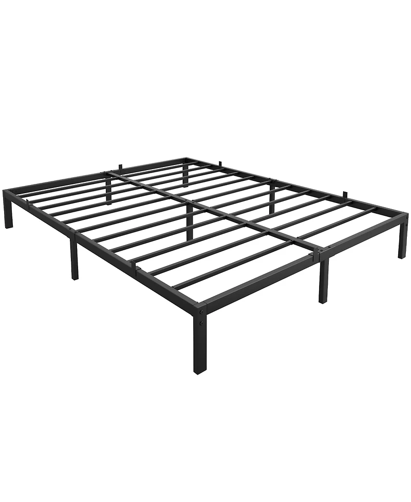 homfan 8 Inch Sturdy Low Profile Metal Bed Frame Platform