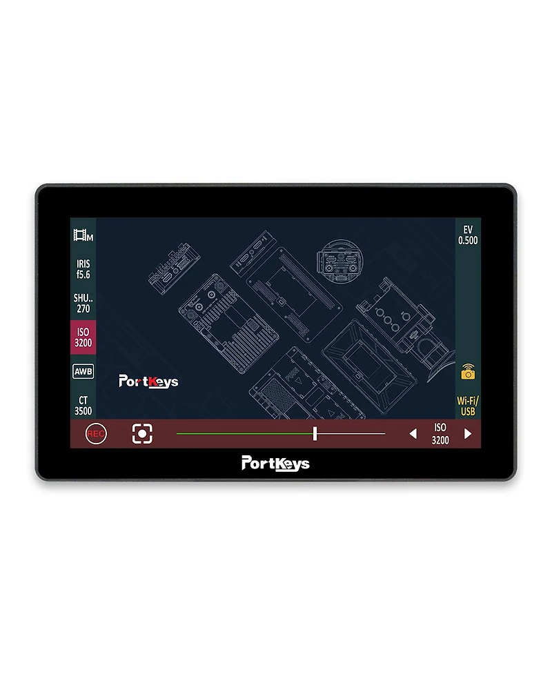 Portkeys LH5P Ii 5.5" Full Hd Touchscreen Monitor with Monitor Cage, Supports 4K Hdmi