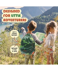 Clara Clark 17 Piece Kids Camping Play Set - with Pop Up Tent, Campfire and Camping Toys - for Indoor and Outdoor Pretend Play