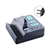Artudatech 140W GaN Charging Station - Fast Charger with 100W Pd, 15W Wireless and Ac Outlet
