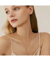 Gnuadz Heart Initial Necklace Women Gift Mother's Day