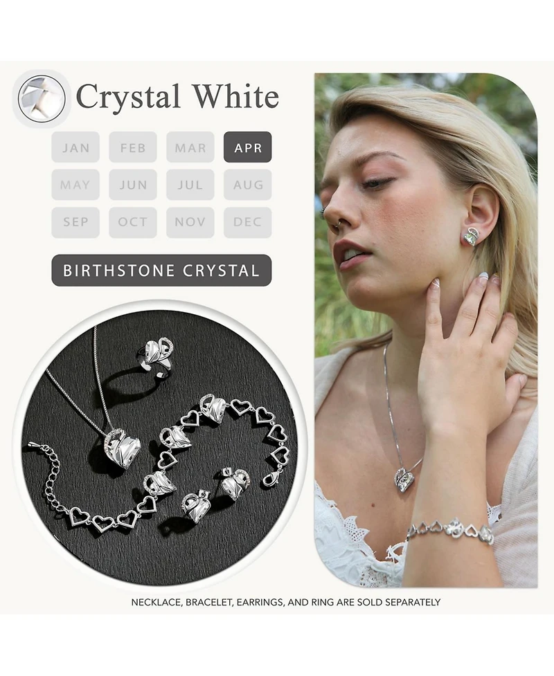 Gnuadz Infinity Heart Birthstone Necklace Mom Gift