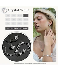 Gnuadz Infinity Heart Birthstone Necklace Mom Gift