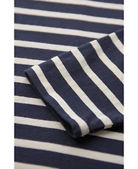 Celtic & Co. Women's and Striped Knee Length Jersey Dress