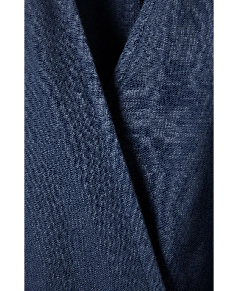 Celtic & Co. Women's and Luxurious Linen Wrap Midi Dress