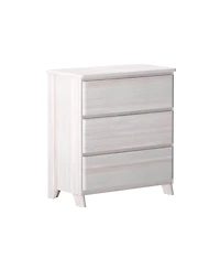 Max & Lily Solid Wood Modern Farmhouse 3 Drawer Dresser.