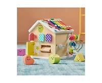 Tiny Land 9-in-1 Wooden Activity Cube - Montessori Baby Center