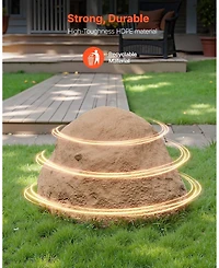 Sugift Faux Rock Cover, Outdoor Fake Rock for Landscaping, Weather-Resistant