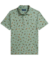 Polo Ralph Lauren Boys' 8-20 Fishing Print Short-Sleeve Shirt