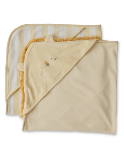 Carter's Baby Girls' or Boys' Lion Terry Towels, 2-Pack